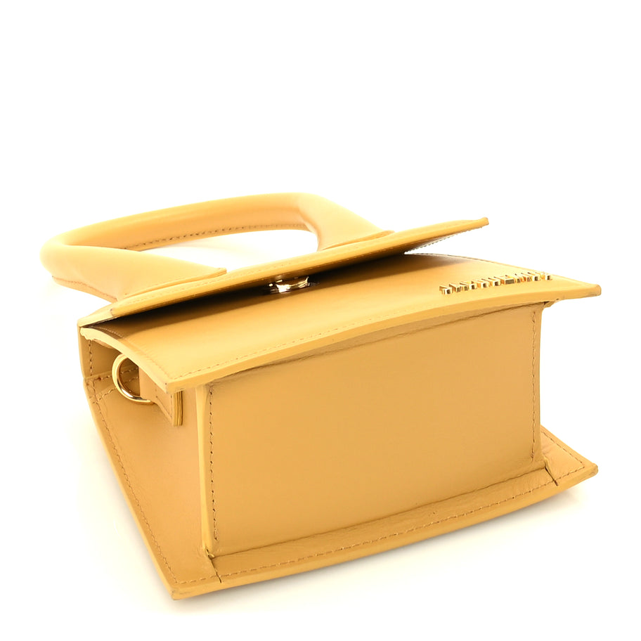 Jacquemus Smooth Calfskin Le Chiquito Moyen  Yellow Image 3