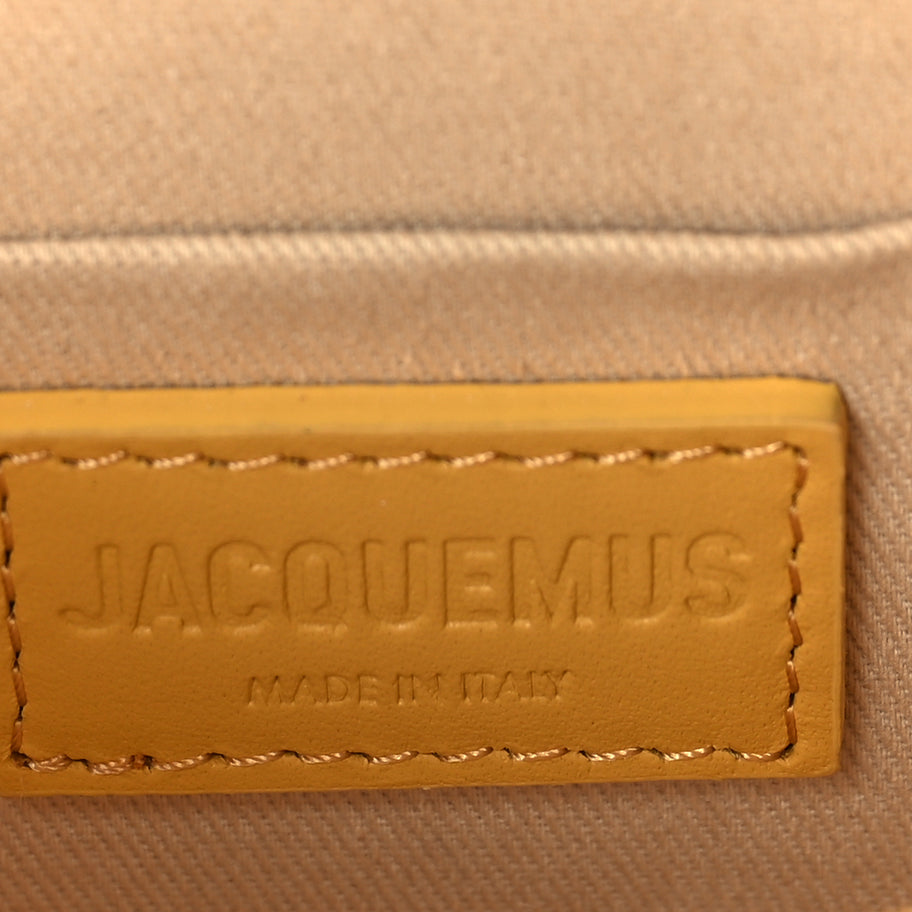 Jacquemus Smooth Calfskin Le Chiquito Moyen  Yellow Image 5