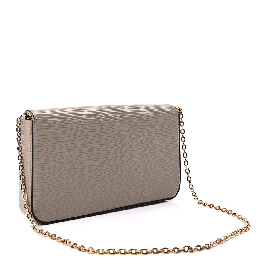 Louis Vuitton Epi Felicie Pochette Chain Wallet Galet Image 3