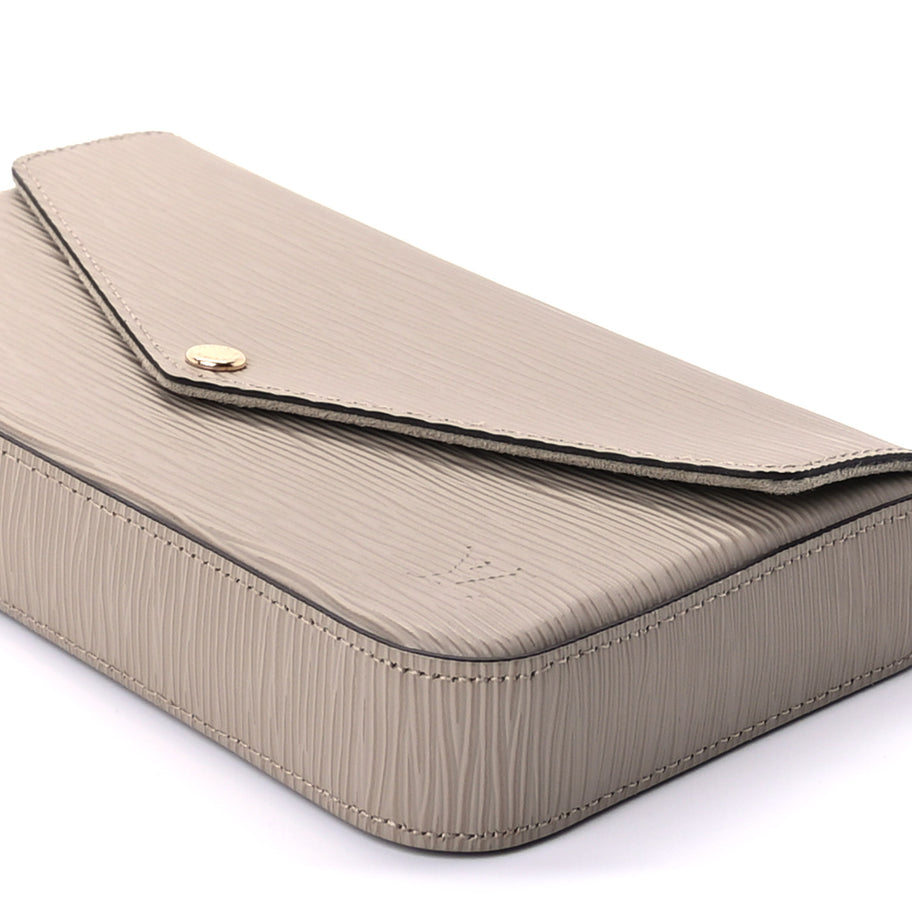 Louis Vuitton Epi Felicie Pochette Chain Wallet Galet Image 9