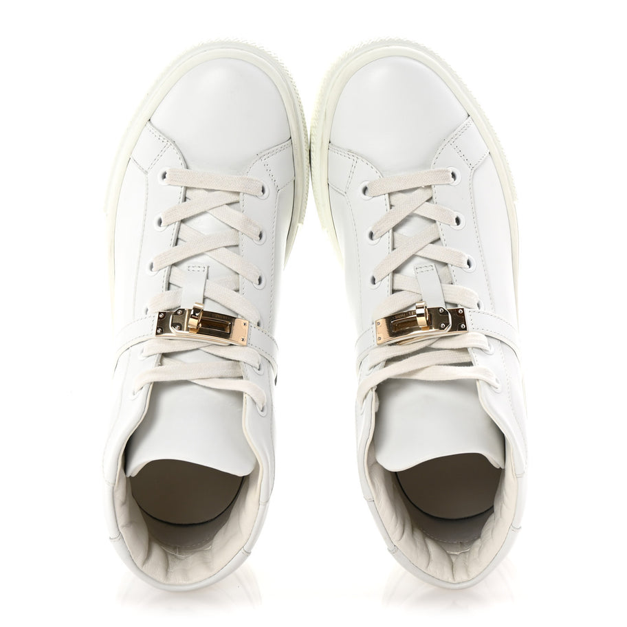 Hermes Calfskin Daydream Sneakers 38.5 White Image 2