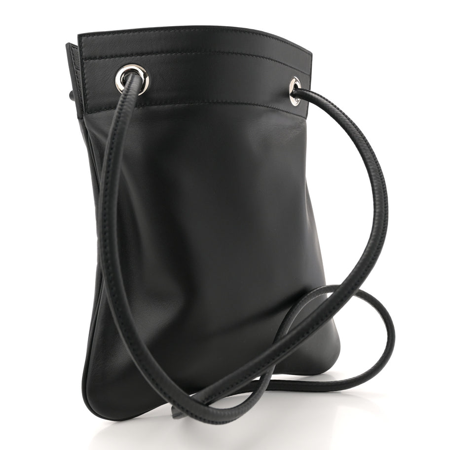 Hermes Milo Lambskin Swift Mini Aline Black Image 3