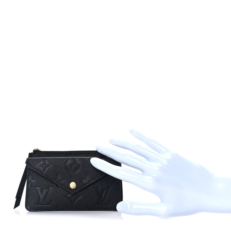  Louis Vuitton Empreinte Recto Verso Card Holder  Black