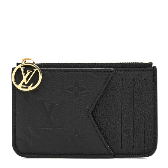 Louis Vuitton Empreinte Monogram Zipped Romy Card Holder Black Image 1