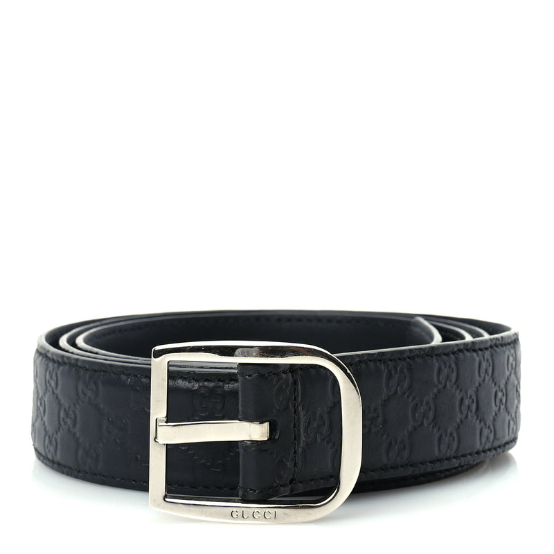  Gucci Guccissima Belt 105 42  Black