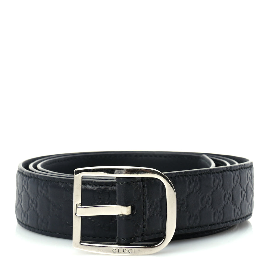Gucci Guccissima Belt 105 42  Black Image 1