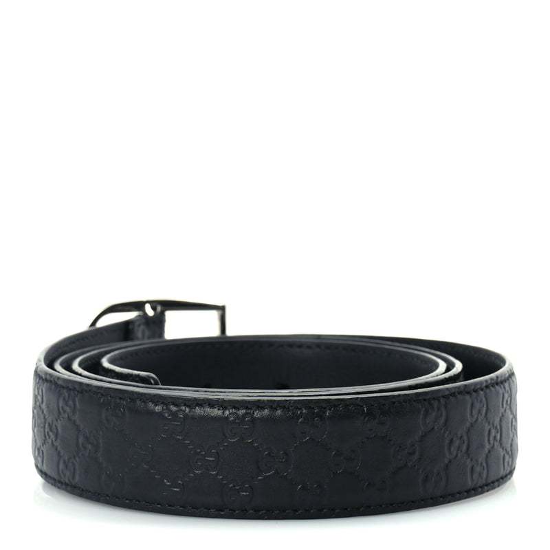  Gucci Guccissima Belt 105 42  Black