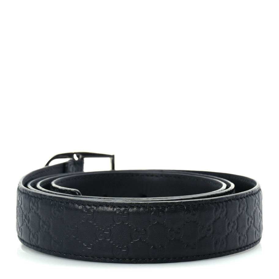 Gucci Guccissima Belt 105 42  Black Image 2
