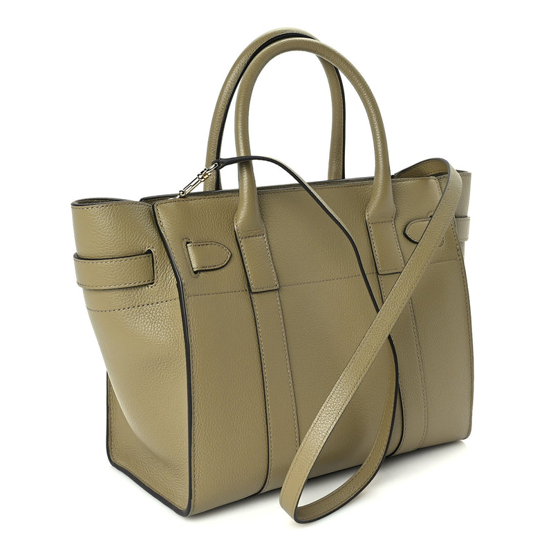  Mulberry Small Classic Grain Mini Zipped Bayswater Green