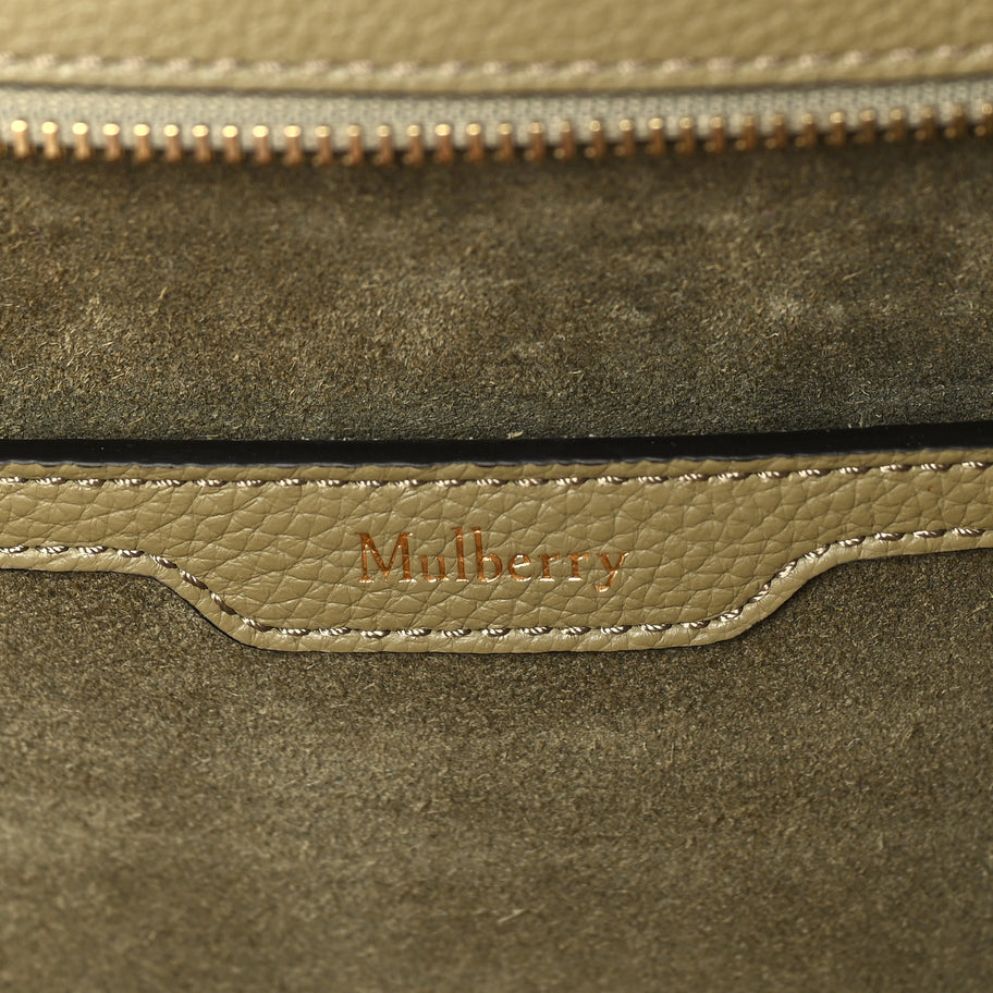Mulberry Small Classic Grain Mini Zipped Bayswater Green Image 5