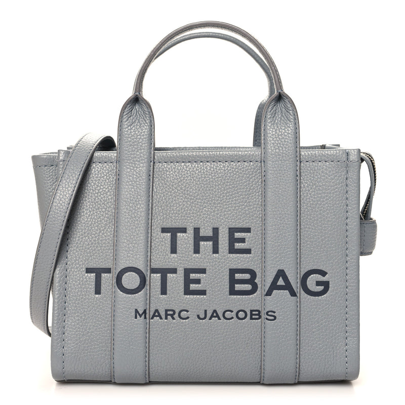  Marc Jacobs Grained Calfskin Small The Tote Bag Wolf Grey