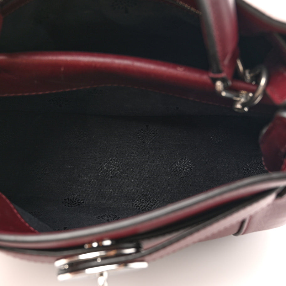 Mulberry Silky Calfskin Small Islington Black Cherry Image 6
