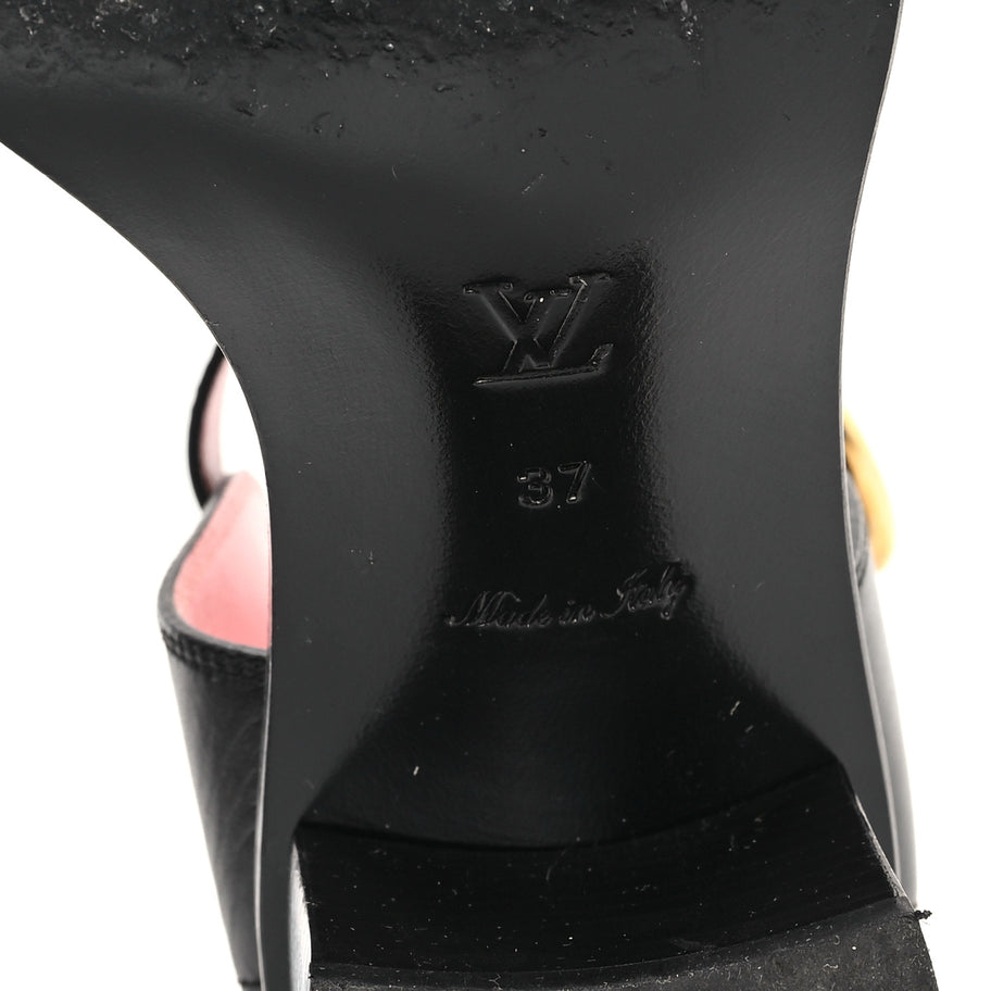 Louis Vuitton Calfskin Monogram Passenger Sandals Black Image 7