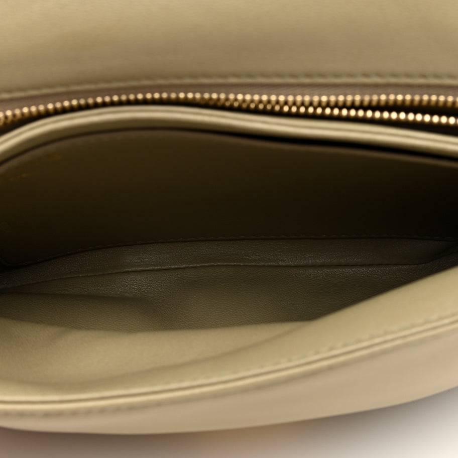 Loewe Lambskin Goya Puffer Bag Clay Green Image 5