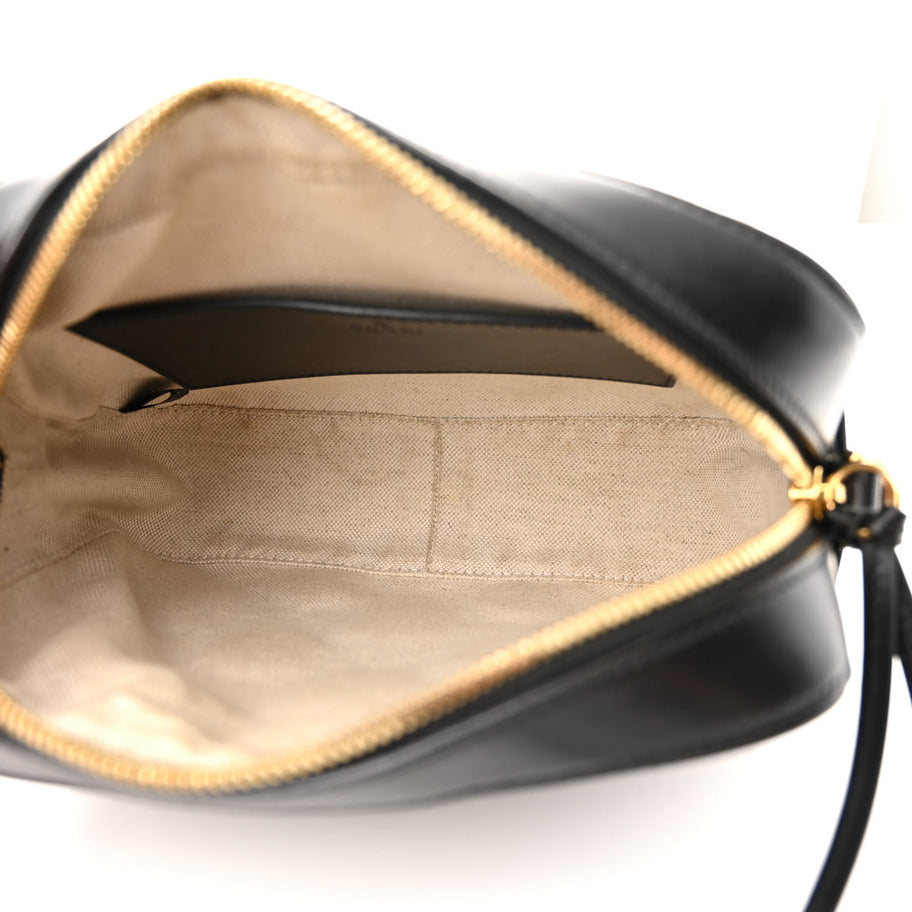 Gucci Calfskin GG Matelasse Shoulder Bag Black Natural Image 5