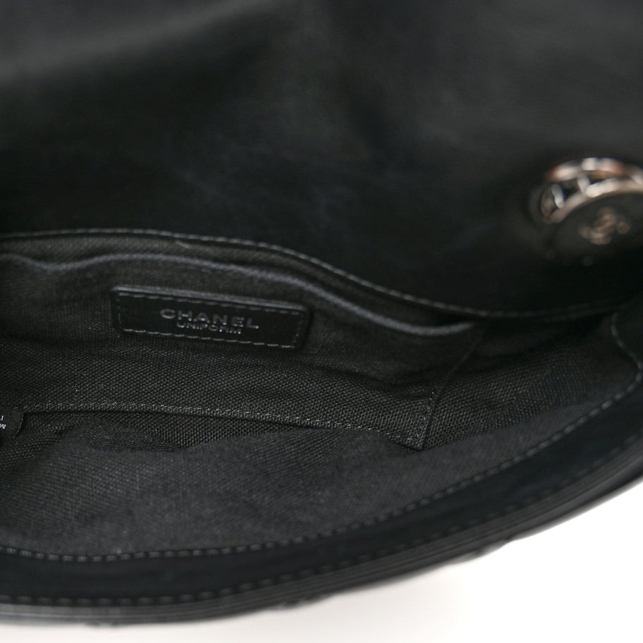 Chanel Calfskin Quilted CC Uniform Flap Belt Bag Black Image 5