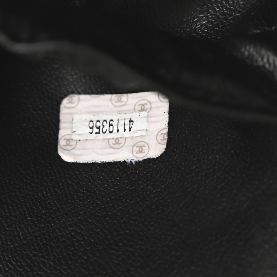 Chanel Lambskin Vanity Cosmetic Case Black Image 7