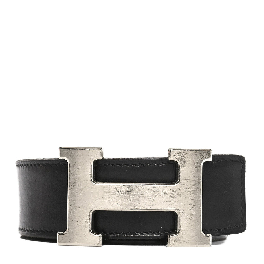 Hermes Box Togo 32mm H Belt 90 36 Black Chocolate Image 1