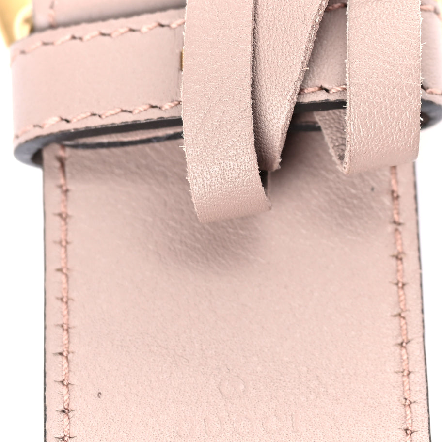 Gucci Calfskin Double G 40mm Belt 85 34  Porcelain Rose Image 5
