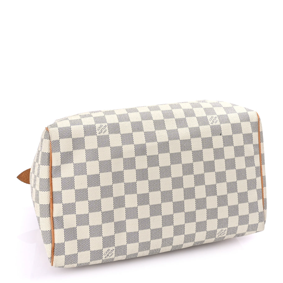 Louis Vuitton Damier Azur Speedy 30 White Image 3