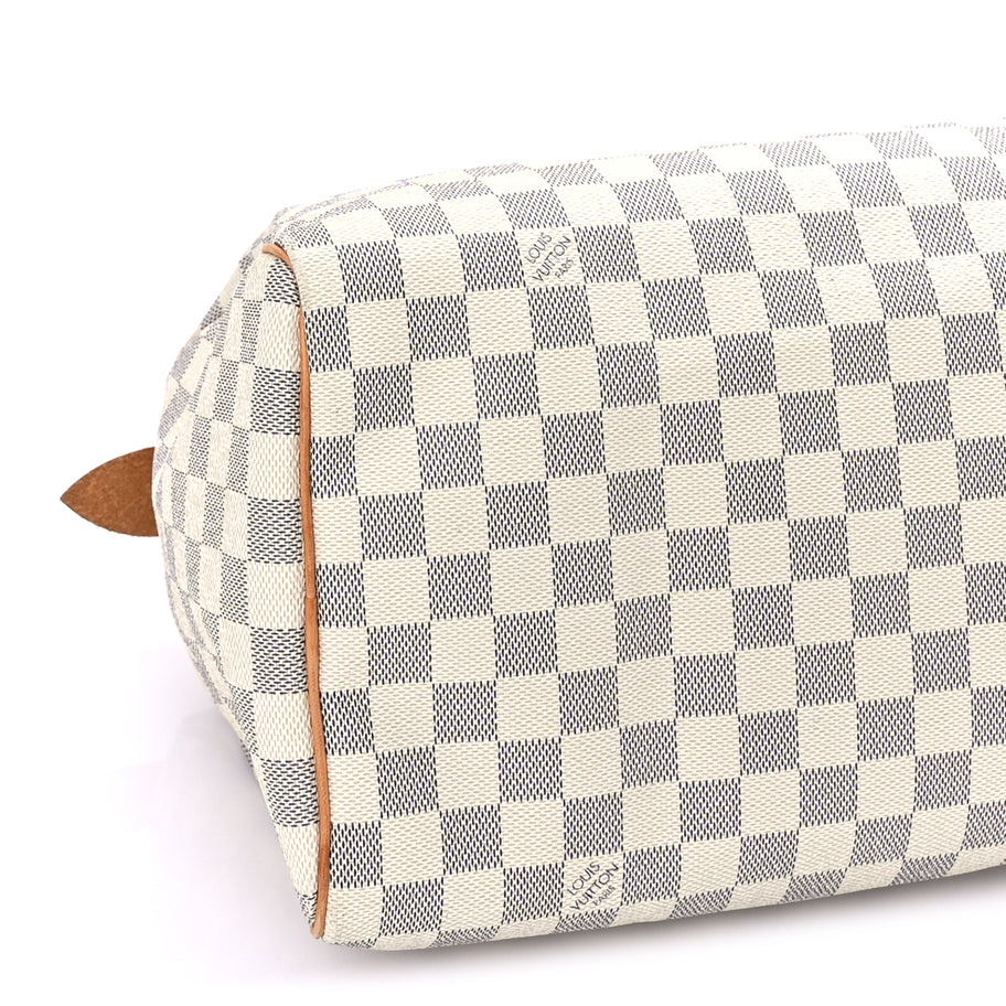 Louis Vuitton Damier Azur Speedy 30 White Image 7