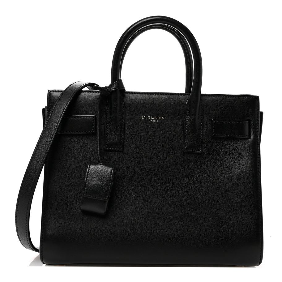 Saint Laurent Calfskin Nano Sac De Jour Black Image 1