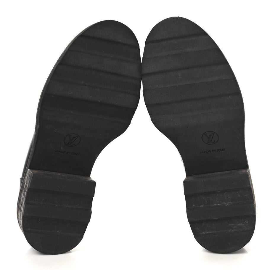 Louis Vuitton Monogram Calfskin Beaubourg Platform Derby Shoes Brown Image 6