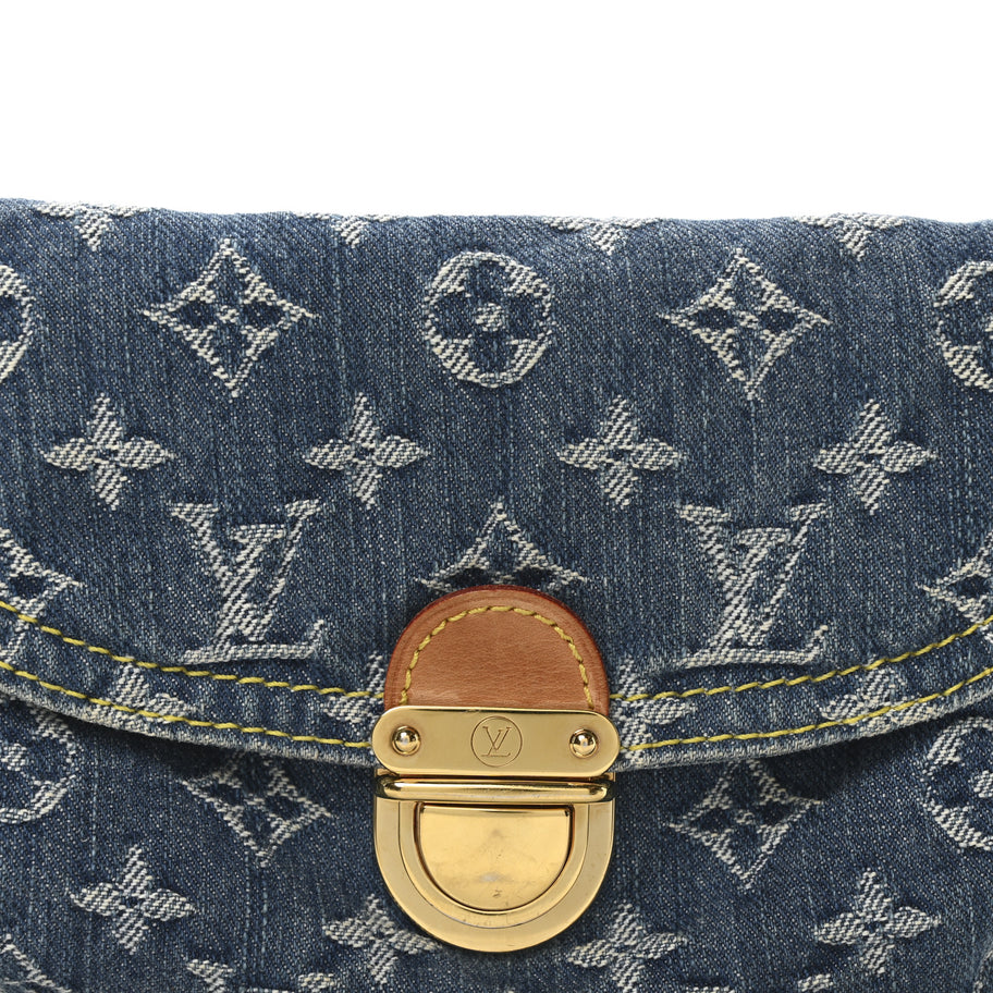 Louis Vuitton Monogram Denim Mini Pleaty Blue Image 7