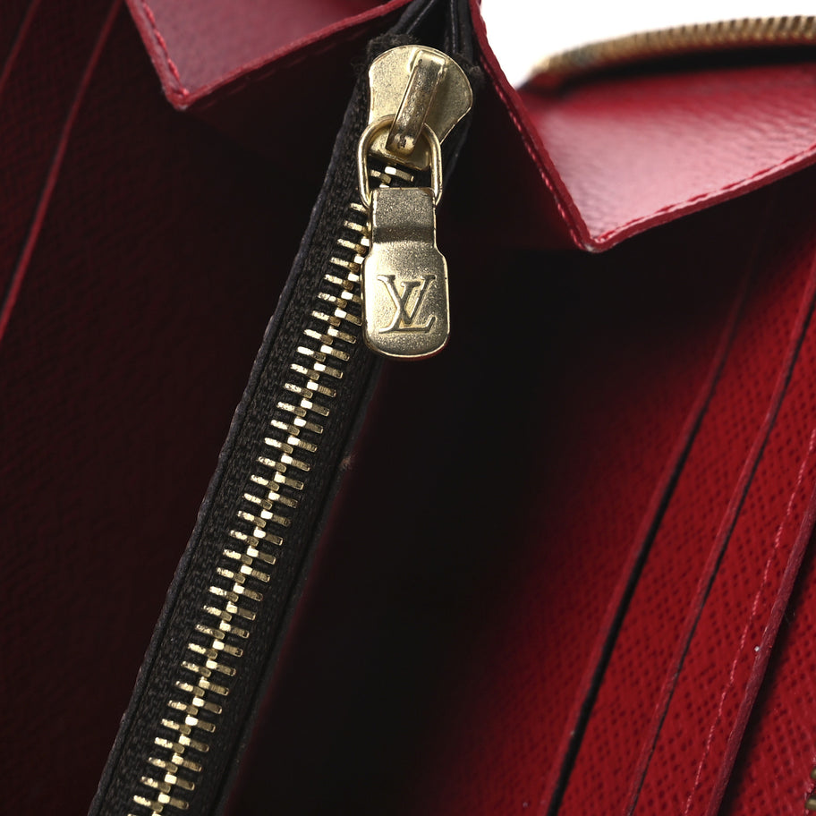 Louis Vuitton Damier Ebene Clemence Wallet Cherry Image 7