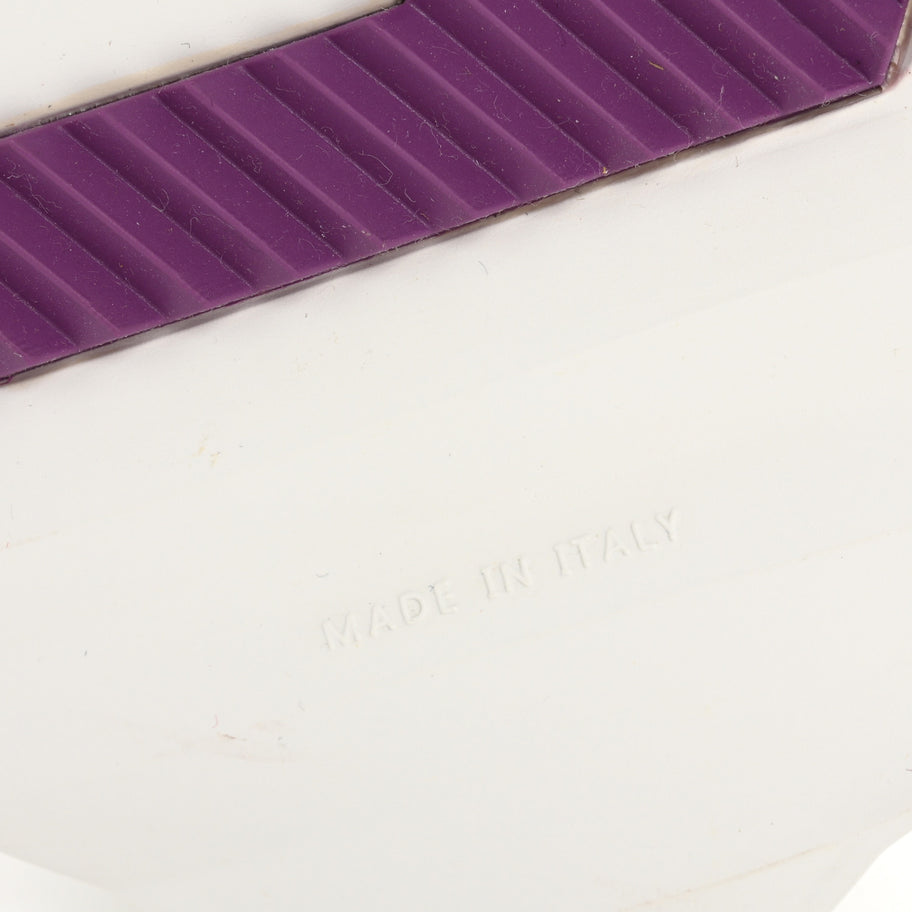 Hermes Air Mesh Suede Goatskin Bouncing Sneakers 36 White Multicolor Image 7