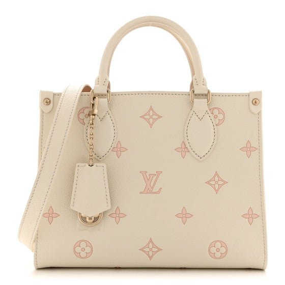 Louis Vuitton Empreinte Monogram Onthego PM Milky White Peach Image 1
