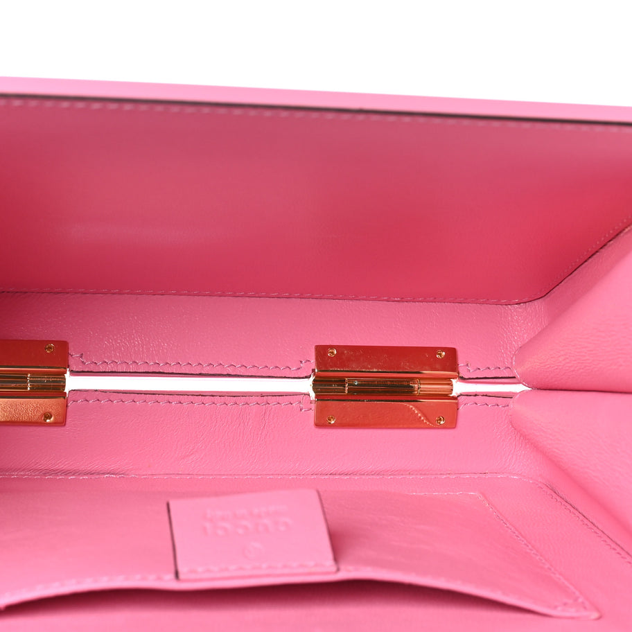 Gucci Plexiglass Mini Sylvie 1969 Top Handle Bag Pink Image 5