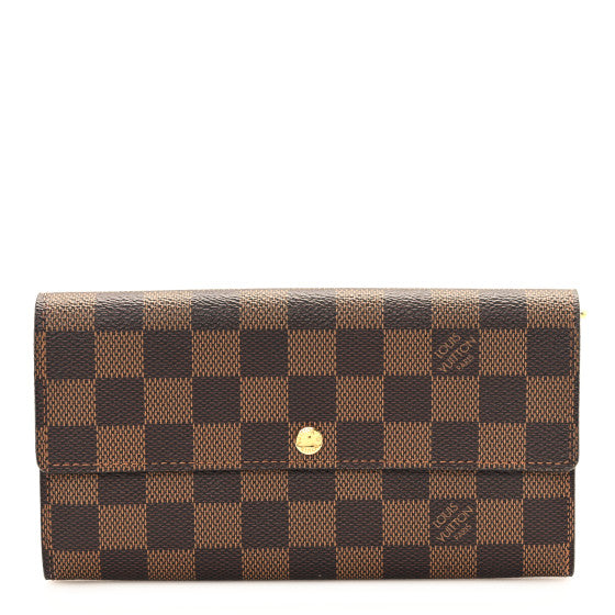  Louis Vuitton Damier Ebene Sarah Wallet