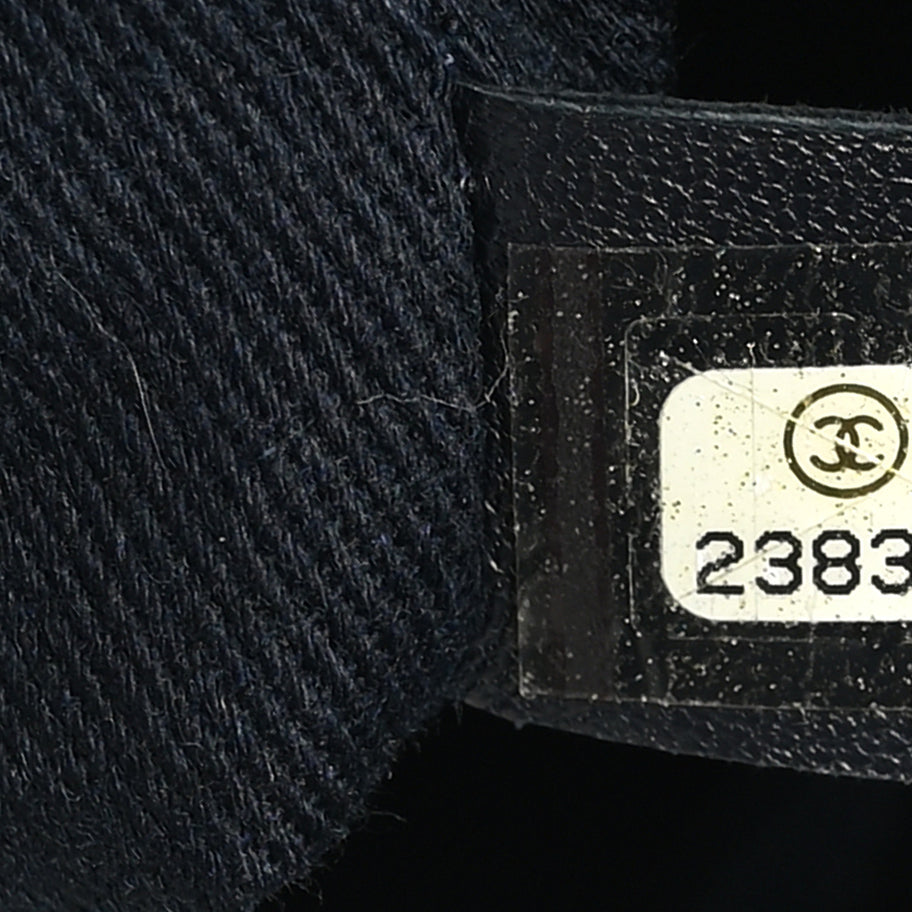 Chanel Woven Straw Raffia Extra Large Deauville Tote White Navy Image 7