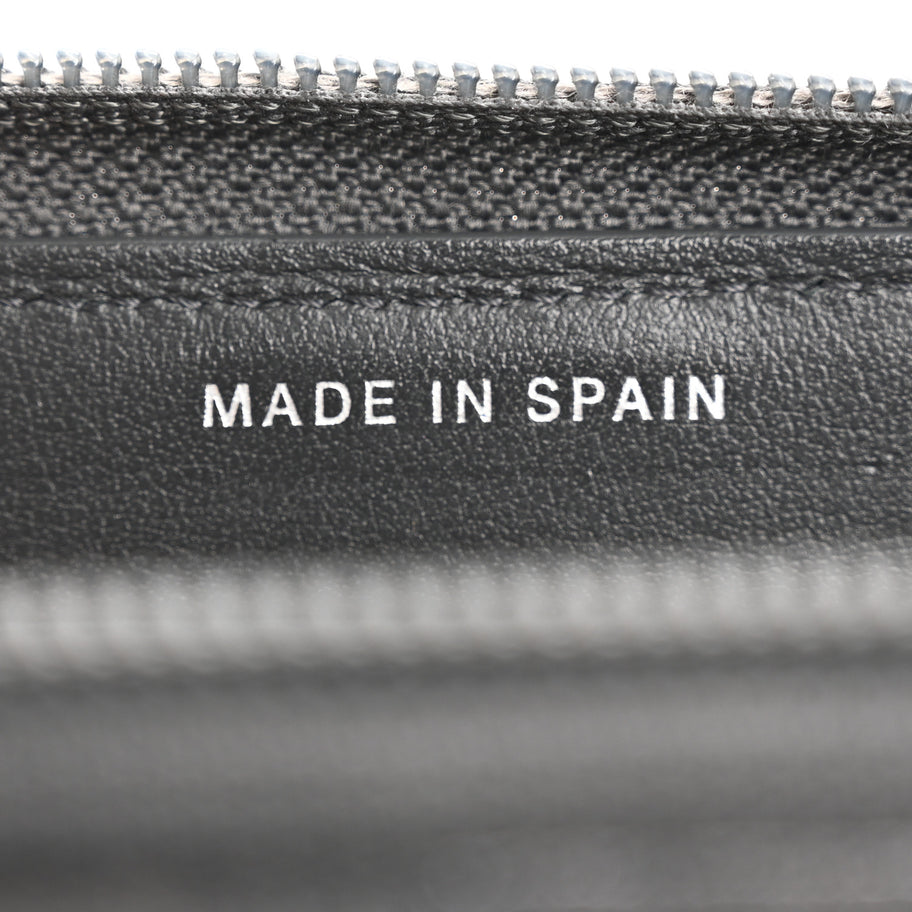 Chanel Iridescent Caviar Quilted Small Boy Zip Around Wallet Grey Image 7