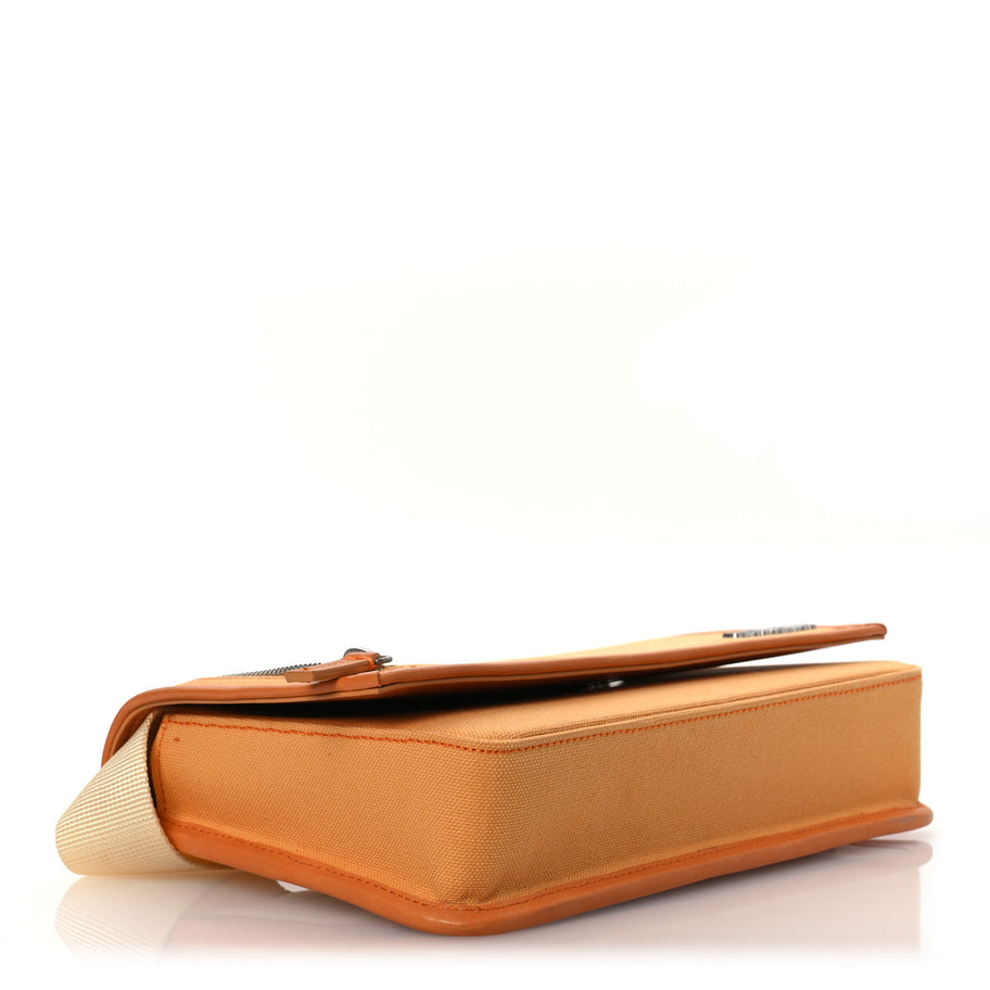 Jacquemus Canvas Le Messageru Bag Orange Image 4