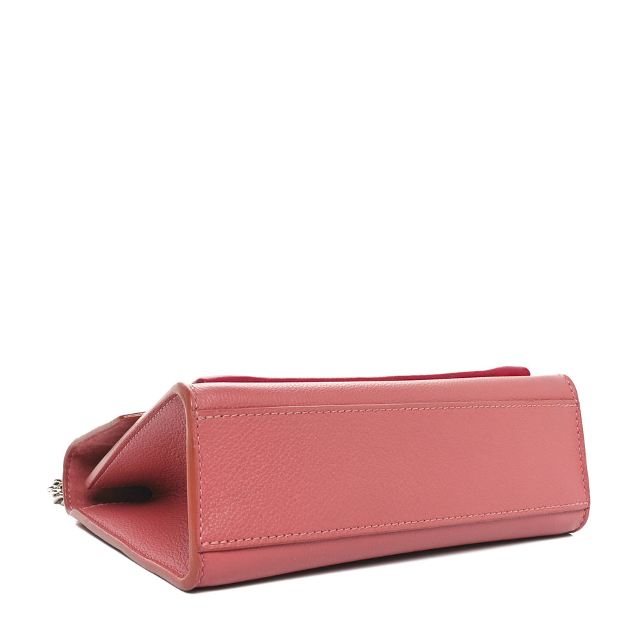 Louis Vuitton Soft Calfskin Mylockme Chain Bag BB Rose Boudoir Lie De Vin Image 4
