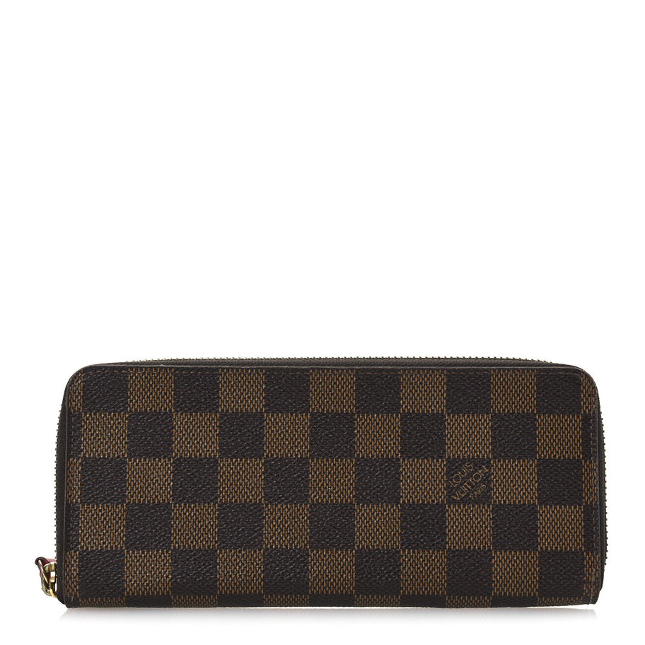 Louis Vuitton Damier Ebene Clemence Wallet Cherry Image 1