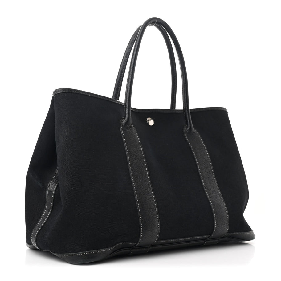 Hermes Toile Negonda Garden Party Tote 36 MM Black Image 3