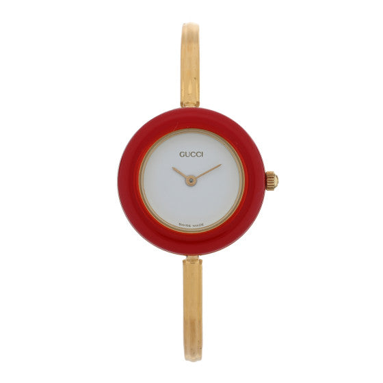  Gucci Stainless Steel 26mm Interchangeable Bezel Quartz Watch