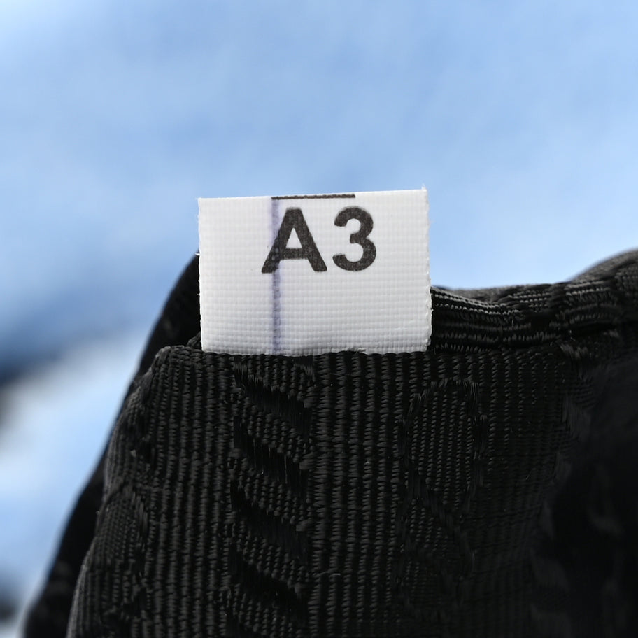 Prada PRADA Terry Cloth Mini Re-Edition 2000 Bag Celeste Black Image 6