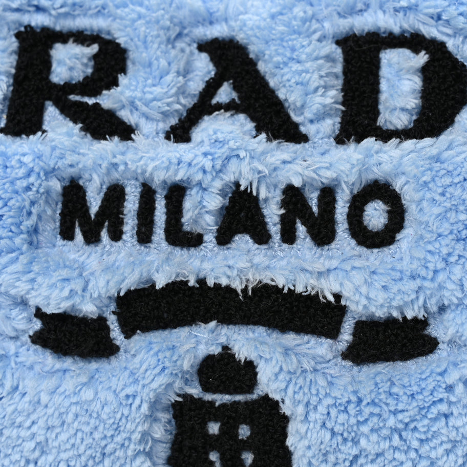 Prada PRADA Terry Cloth Mini Re-Edition 2000 Bag Celeste Black Image 7