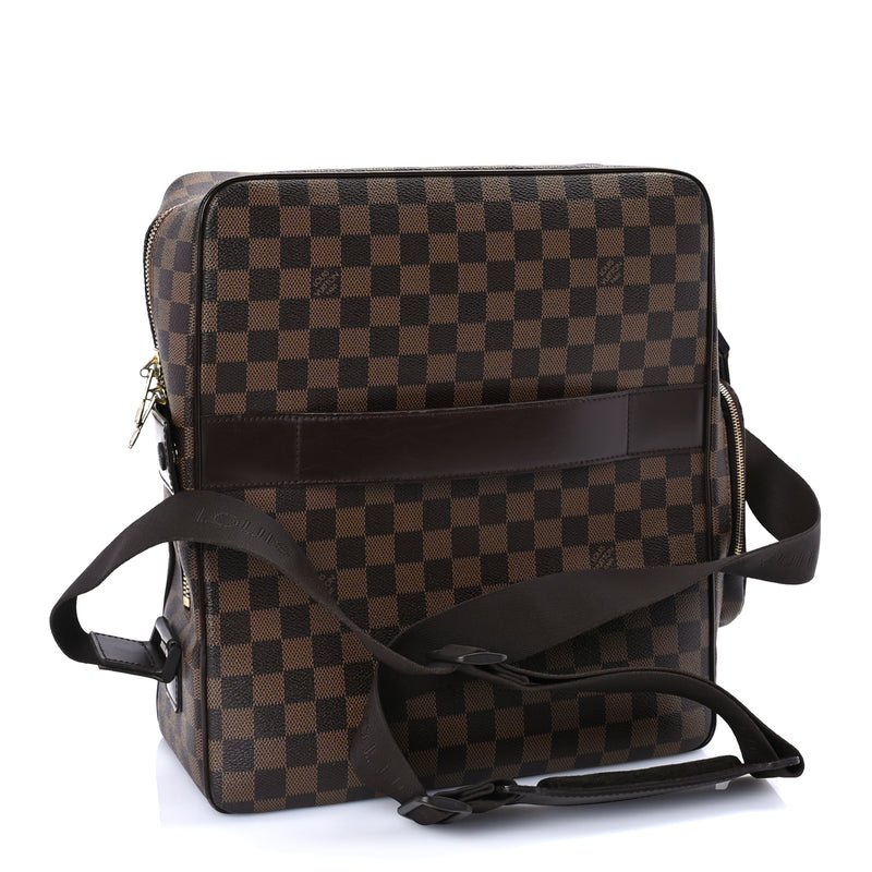  Louis Vuitton Damier Ebene Olav GM Messenger Bag