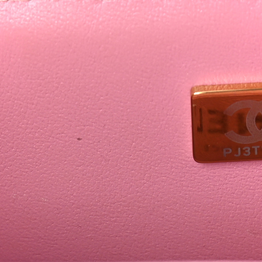 Chanel Tweed Quilted Mini Rectangular Flap Pink Image 6