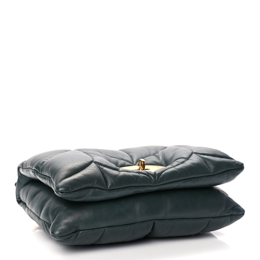 Mulberry Nappa Pillow Quilted Little Softie Bag Mulberry Green Image 3