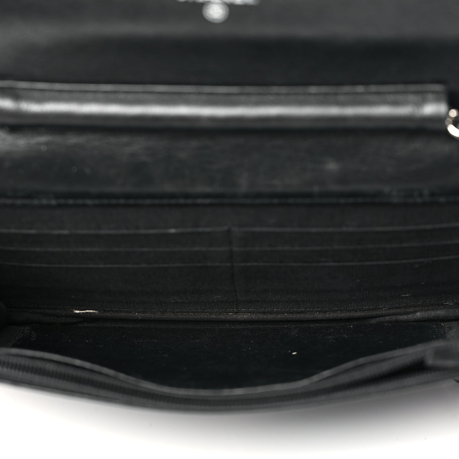 Chanel Caviar Timeless CC Wallet On Chain WOC Black Image 4