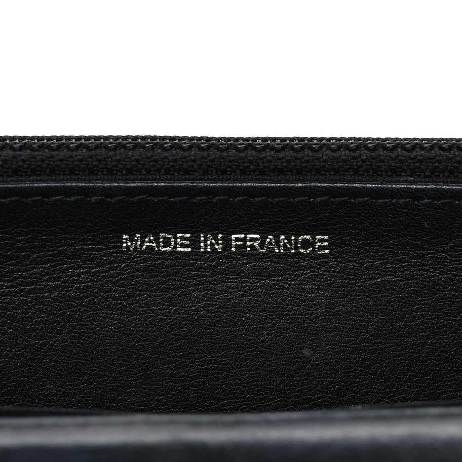 Chanel Caviar Timeless CC Wallet On Chain WOC Black Image 6