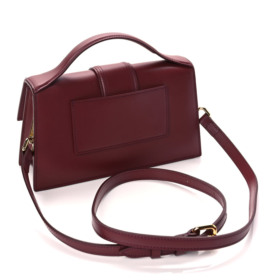 Jacquemus Smooth Calfskin Le Grand Bambino Dark Burgundy Image 2