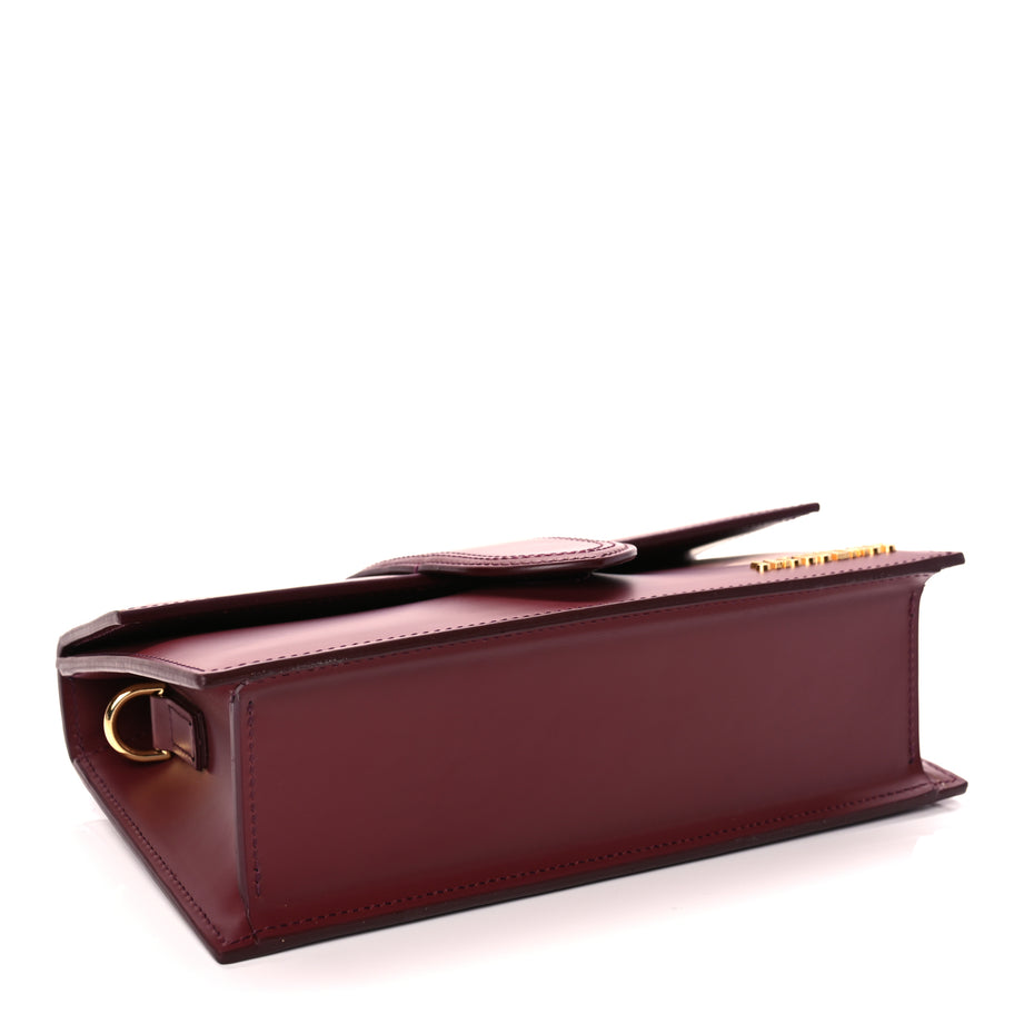 Jacquemus Smooth Calfskin Le Grand Bambino Dark Burgundy Image 3