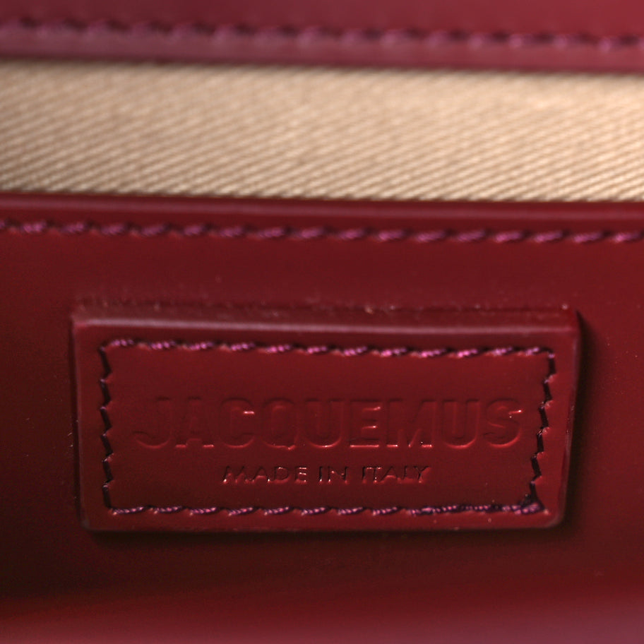 Jacquemus Smooth Calfskin Le Grand Bambino Dark Burgundy Image 5